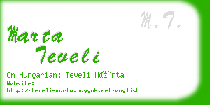 marta teveli business card